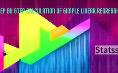 Calculate Simple Linear Regression and Residuals by Hand (Step by Step)