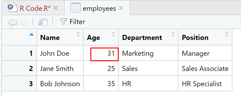 The Dollar Sign Operator in R for modifying a column in a dataframe