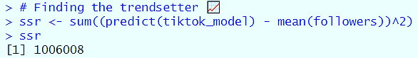 Sum of Squares Regression code preview